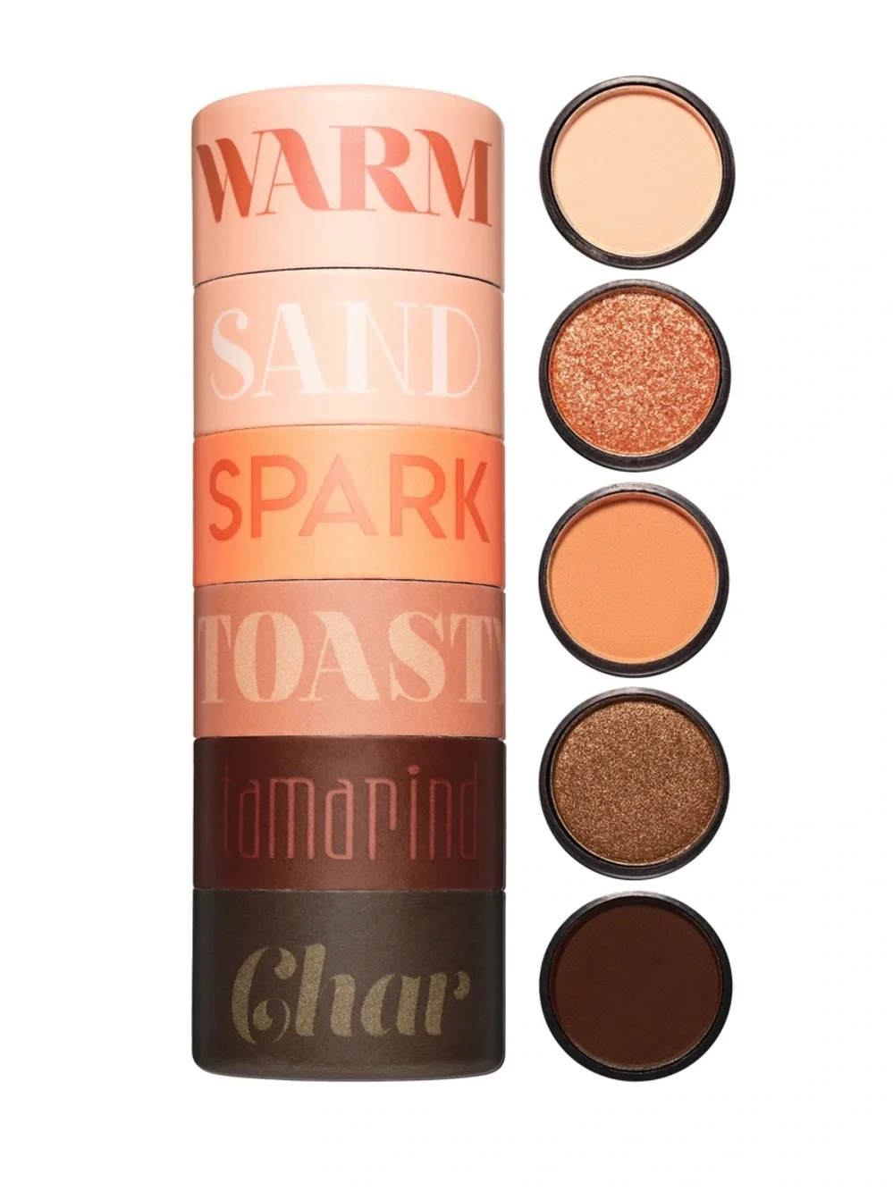 Melt Cosmetics Warm Browns Petite Eyeshadow Stack and NoODS Lipstick in Paulina